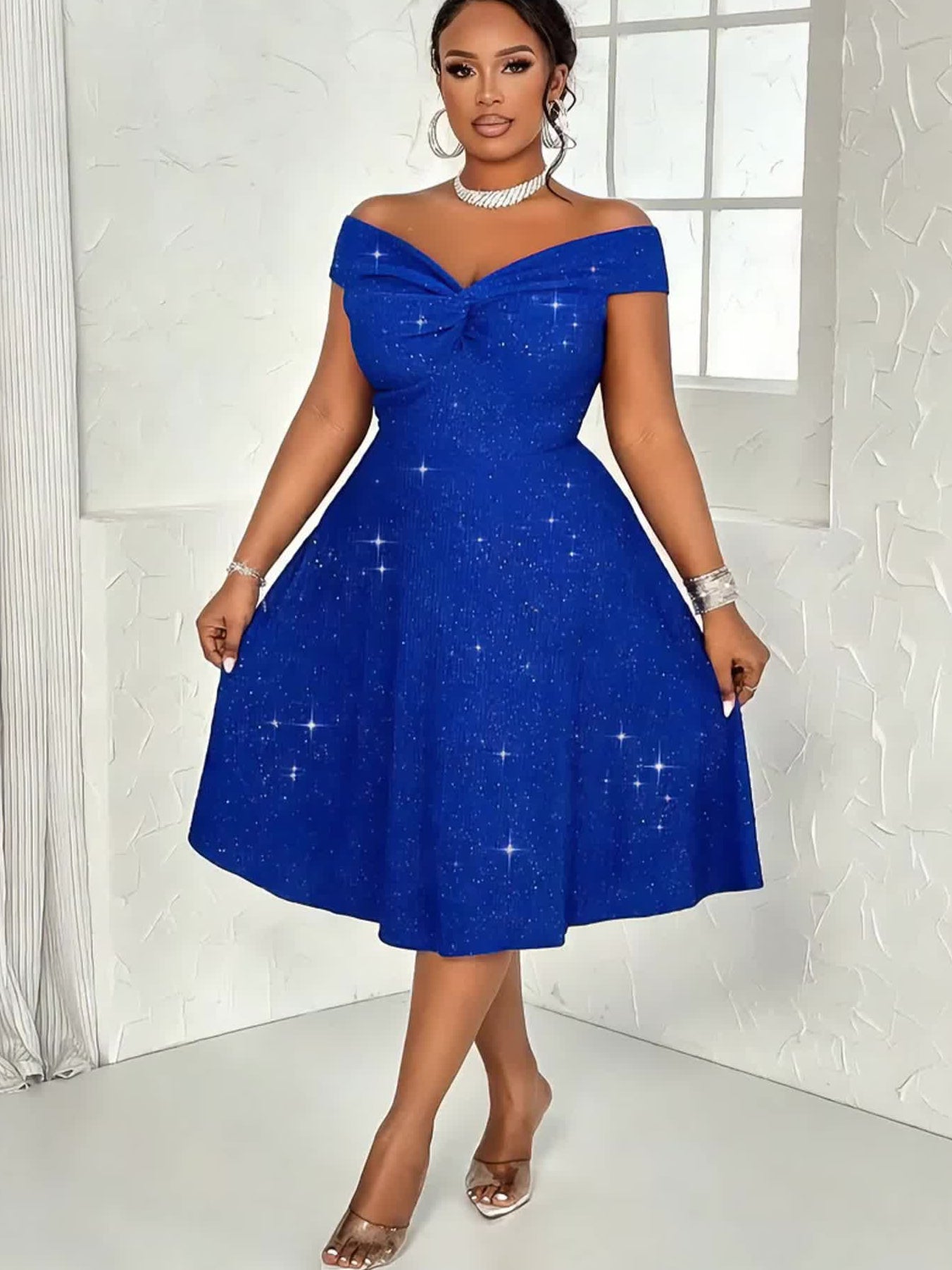 Women’s Twisted Front Dress for Christmas Party | Evening - Mason Luxor