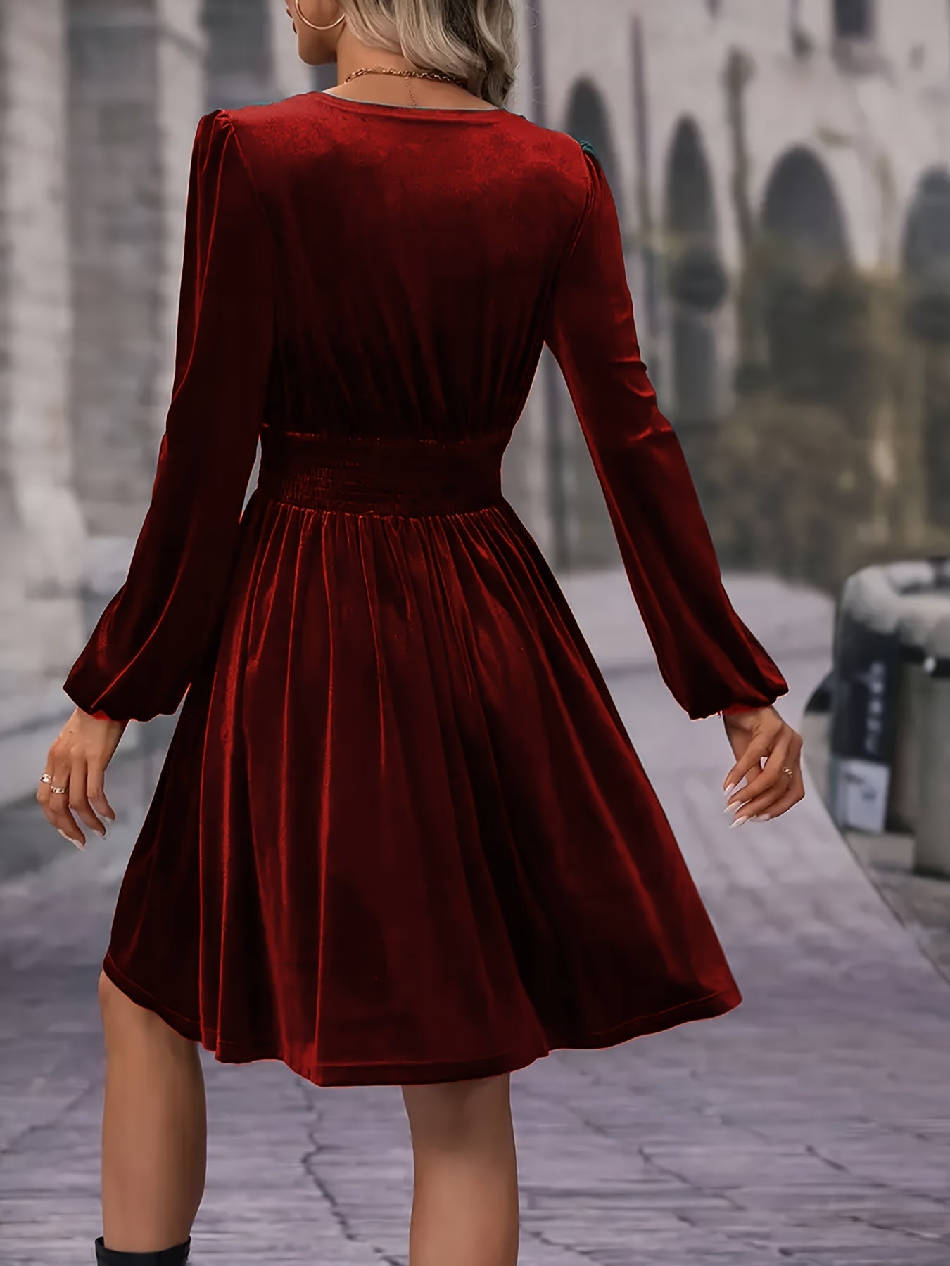 Women’s V Neck Mini Dress for Christmas Party | Evening - Mason Luxor