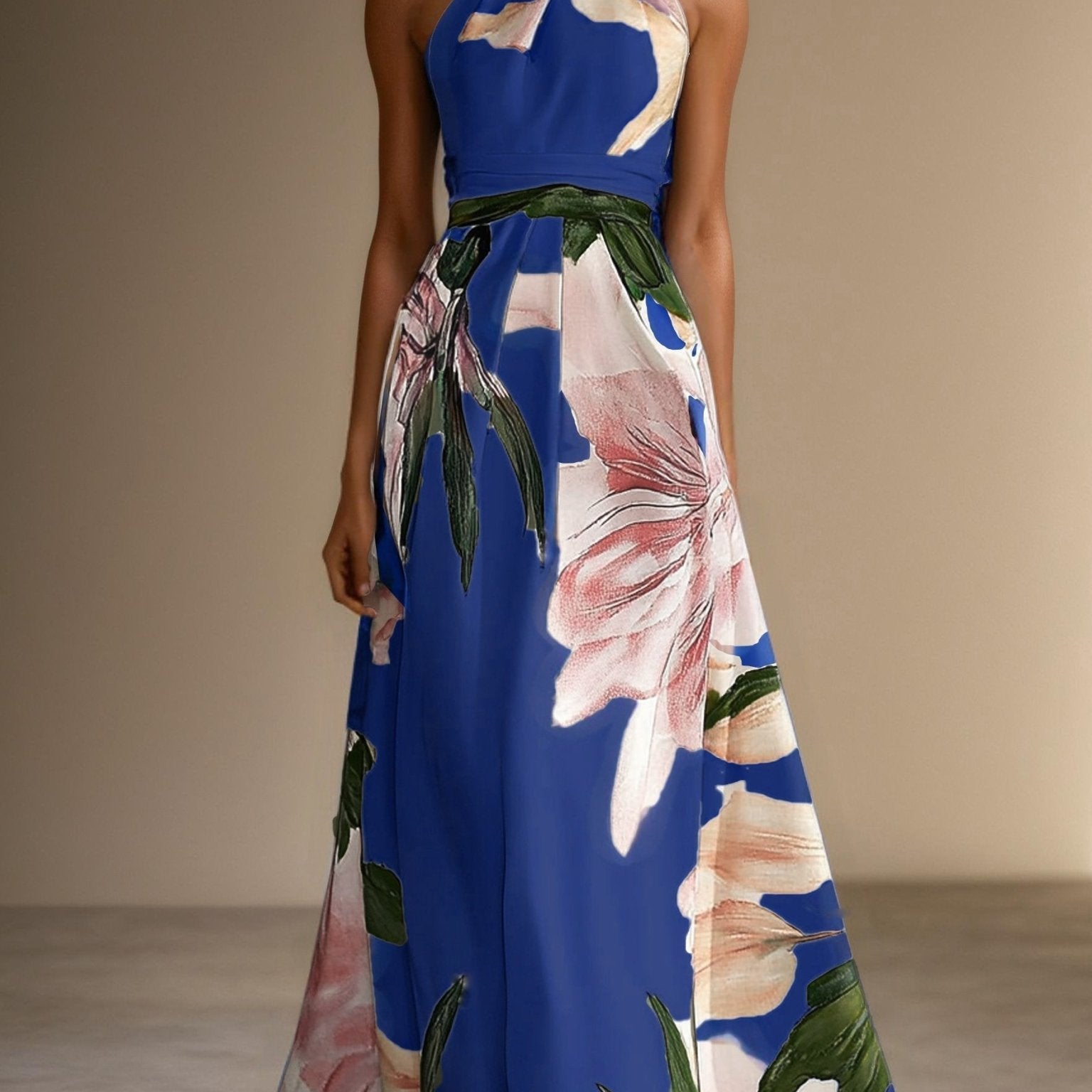 Women’s Wedding Guest Dresses With Halter Neck | Elegant - Mason Luxor