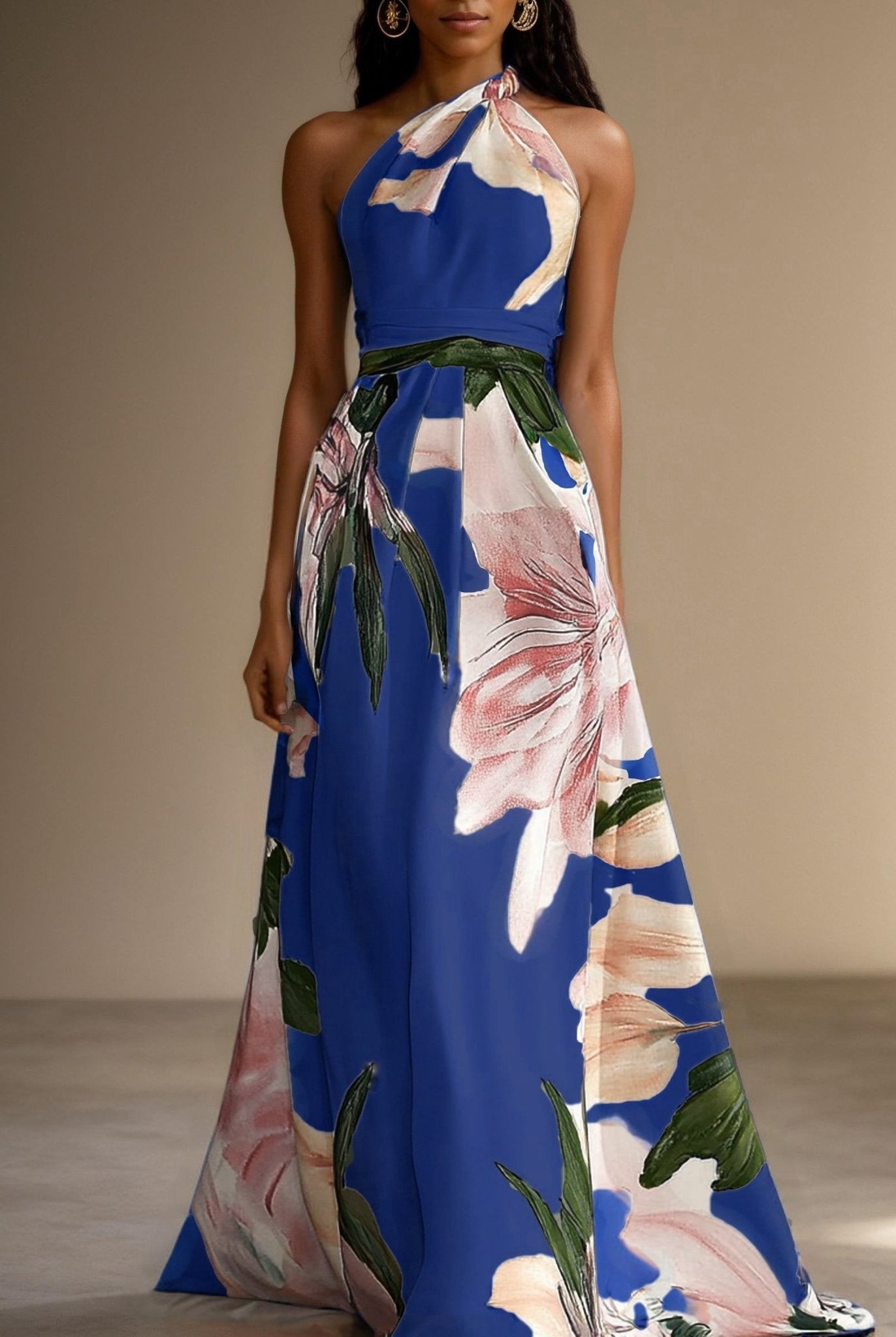 Women’s Wedding Guest Dresses With Halter Neck | Elegant - Mason Luxor