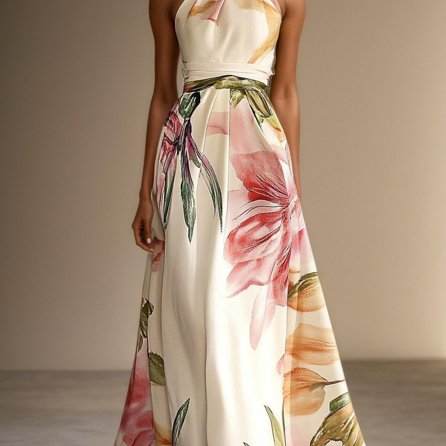 Women’s Wedding Guest Dresses With Halter Neck | Elegant - Mason Luxor