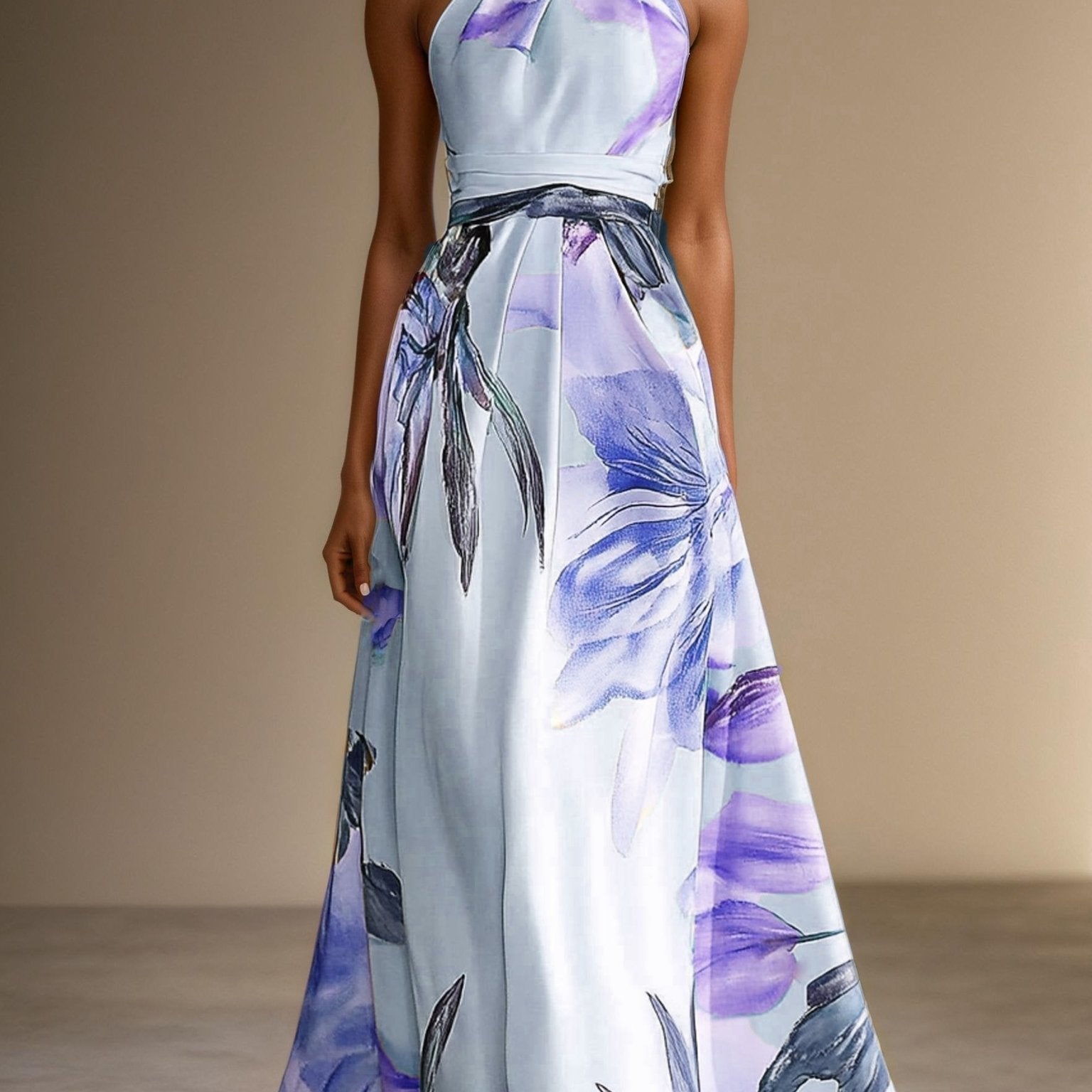 Women’s Wedding Guest Dresses With Halter Neck | Elegant - Mason Luxor