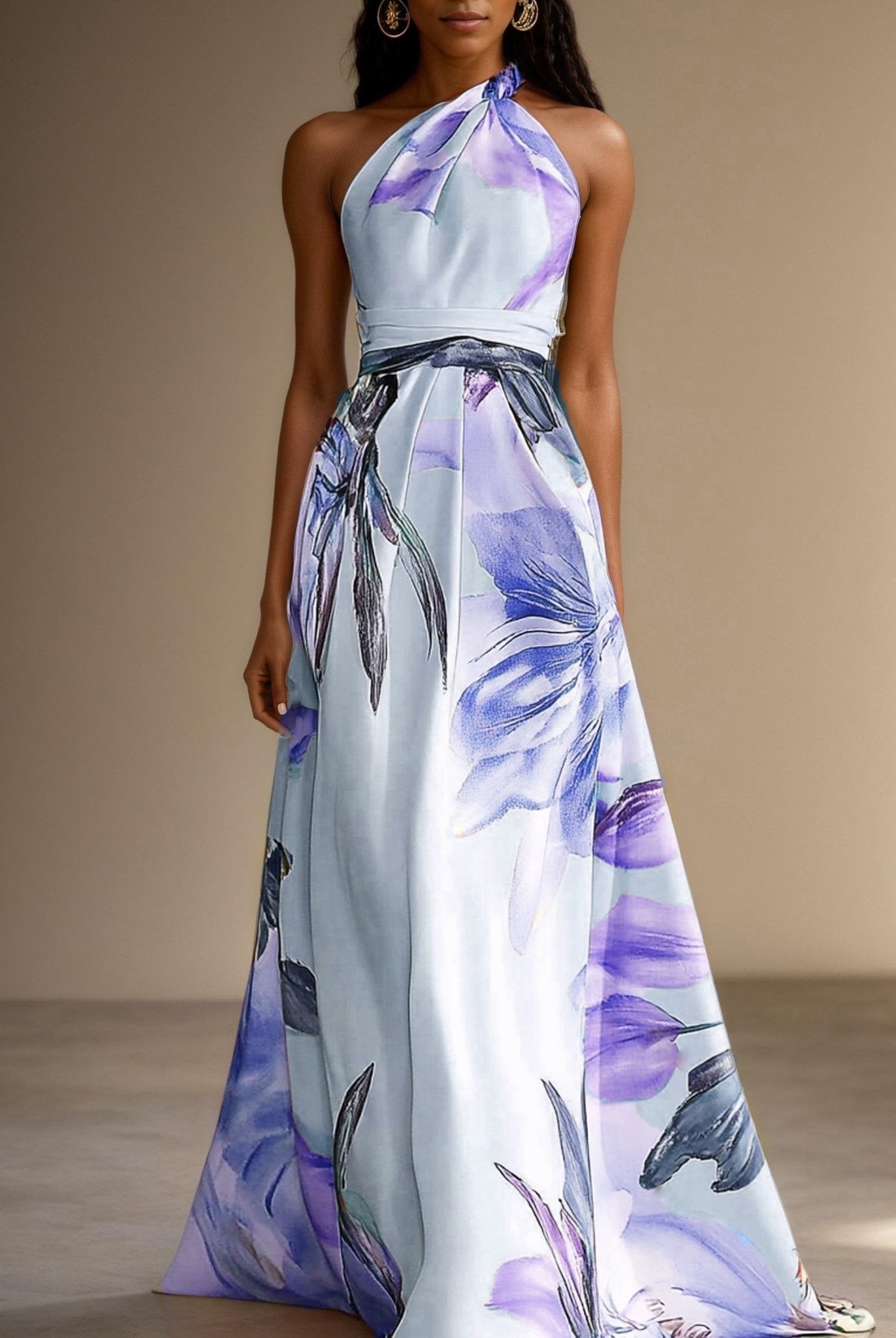 Women’s Wedding Guest Dresses With Halter Neck | Elegant - Mason Luxor