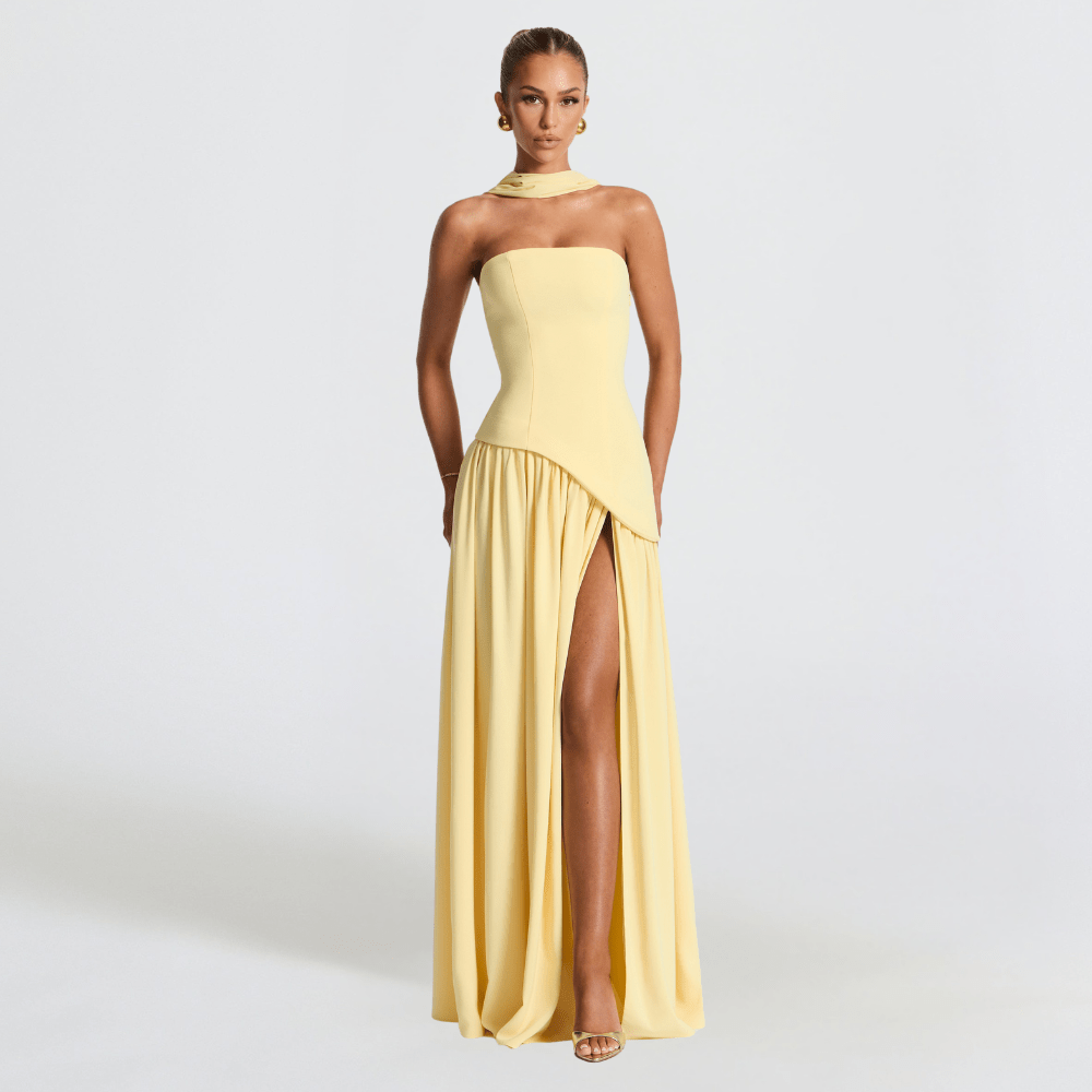 Women’s Wedding Guest Dresses With High Slit | Evening - Mason Luxor