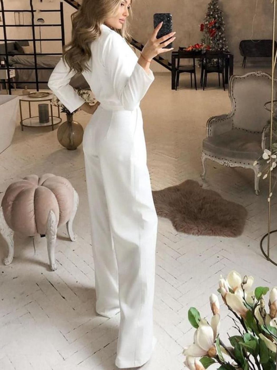 Women’s Wide Leg Jumpsuits With Structured Design | Wedding - Mason Luxor