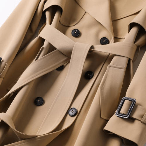 Women’s Winter Trench Coat With Belt Detail | Long - Mason Luxor