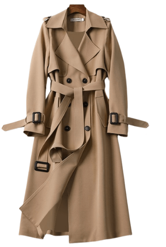 Women’s Winter Trench Coat With Belt Detail | Long - Mason Luxor