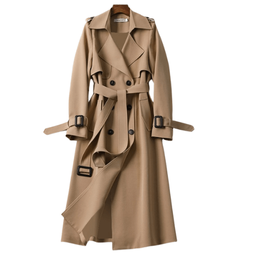 Women’s Winter Trench Coat With Belt Detail | Long - Mason Luxor