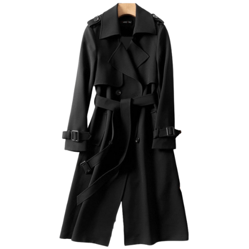 Women’s Winter Trench Coat With Belt Detail | Long - Mason Luxor