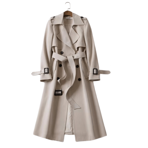 Women’s Winter Trench Coat With Belt Detail | Long - Mason Luxor