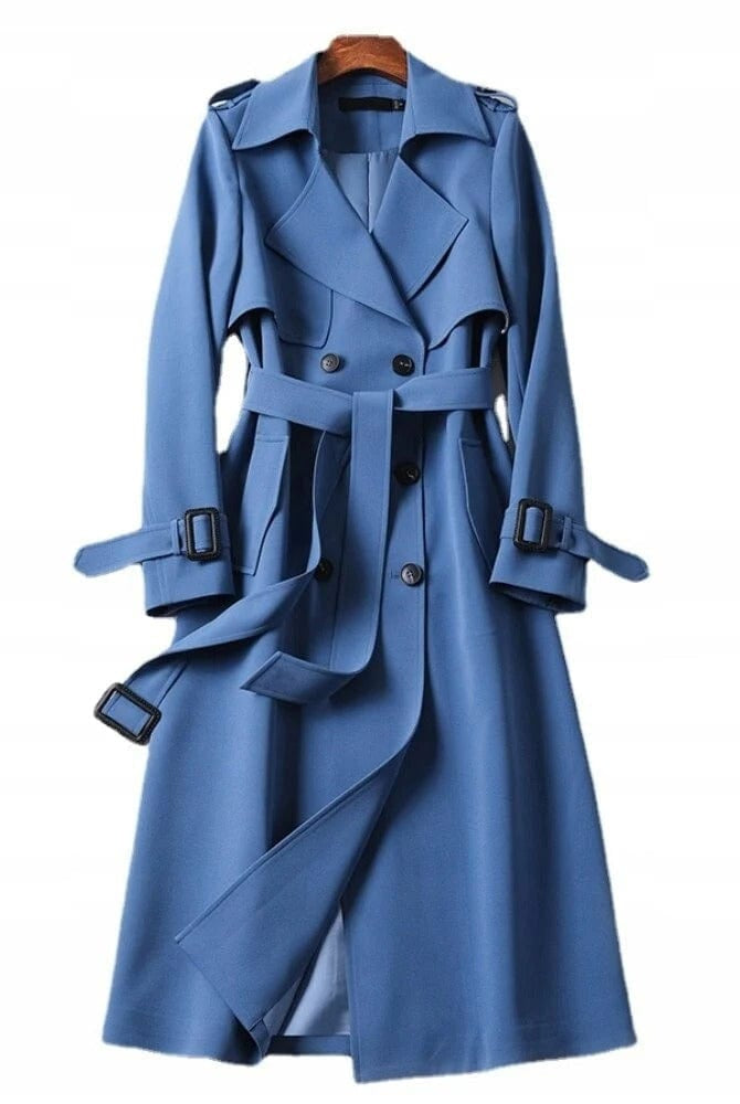 Women’s Winter Trench Coat With Belt Detail | Long - Mason Luxor
