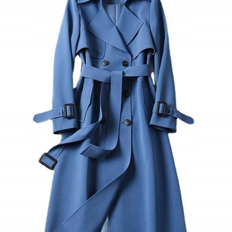 Women’s Winter Trench Coat With Belt Detail | Long - Mason Luxor