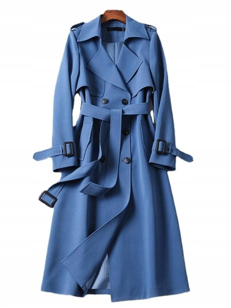 Women’s Winter Trench Coat With Belt Detail | Long - Mason Luxor