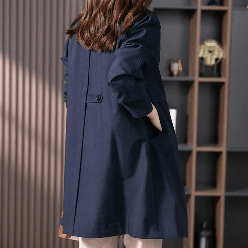 Women’s Winter Trench Coat With Button Closure | Casual - Mason Luxor