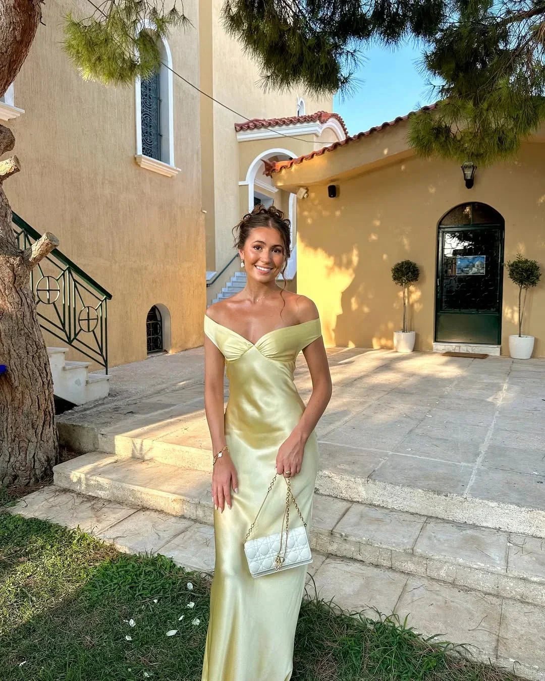 Mason | Off - Shoulder Maxi Dress + Clutch Included - Mason Luxor