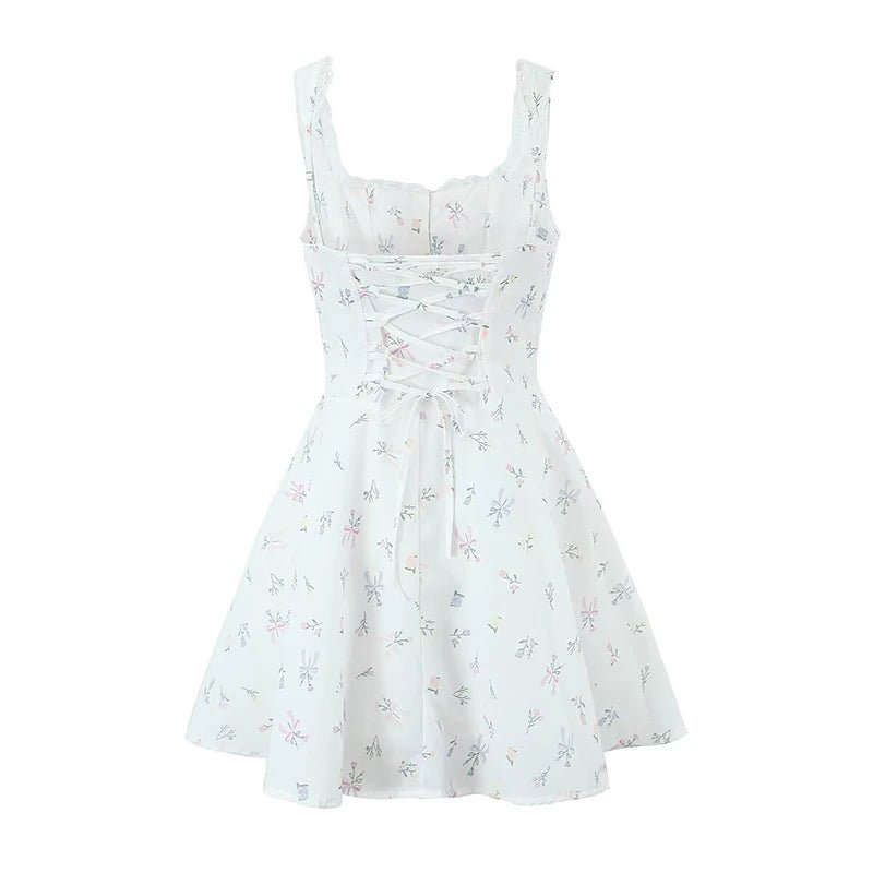 Floral Corset Mini Dress – Romantic Summer Silhouette - Mason Luxor