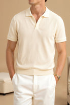 Knit Polo Shirt for Men – Timeless Short Sleeve Polo in Old Money Style - Mason Luxor