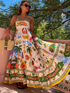 Mason | Boho Vacation Maxi Dress – Colorful Island Print - Mason Luxor