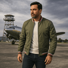 Mason | Classic Bomber Jacket – Lightweight Zip - Up Windbreaker - Mason Luxor Men Fashion