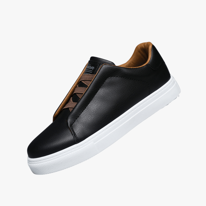 Mason | Classic Men’s Leather Trainers – Smart Casual Sneakers with White Outsole - Mason Luxor Men Fashion