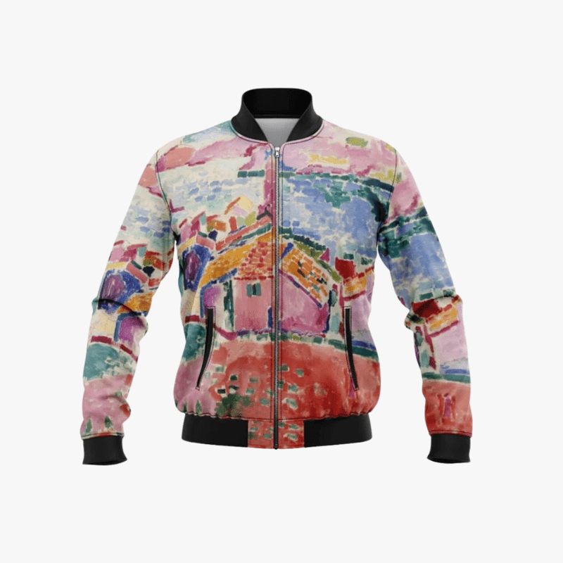 Mason | Colourful Bomber Jacket for Men – Art - Inspired Statement Style and Plus Size - Mason Luxor Men Fashion
