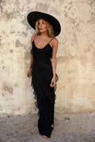 Mason | Elegant Ruffle Maxi Dress - Mason Luxor