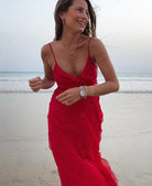 Mason | Elegant Ruffle Maxi Dress - Mason Luxor