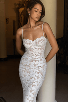 Mason | Women’s Lace Maxi Dress – Elegant White Design with Adjustable Straps - Mason Luxor
