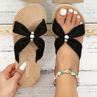 Mason | Gem Bow Slip - On Sandals – A Touch of Sparkle for Sunny Days - Mason Luxor Men Fashion