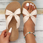 Mason | Gem Bow Slip - On Sandals – A Touch of Sparkle for Sunny Days - Mason Luxor Men Fashion