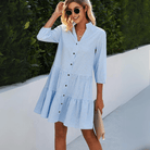 Mason | Gingham Button - Up Summer Mini Dress – Breezy & Light beach vibe - Mason Luxor Men Fashion