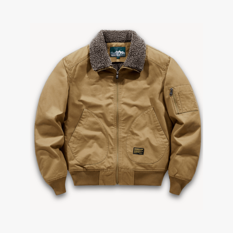 Mason | Heritage Sherpa - Lined Canvas Jacket - Mason Luxor Men Fashion