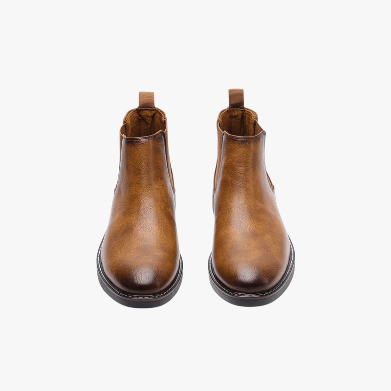 Mason | Leather - Look Chelsea Boots for Men – Smart Casual Ankle Boot - Mason Luxor Men Fashion