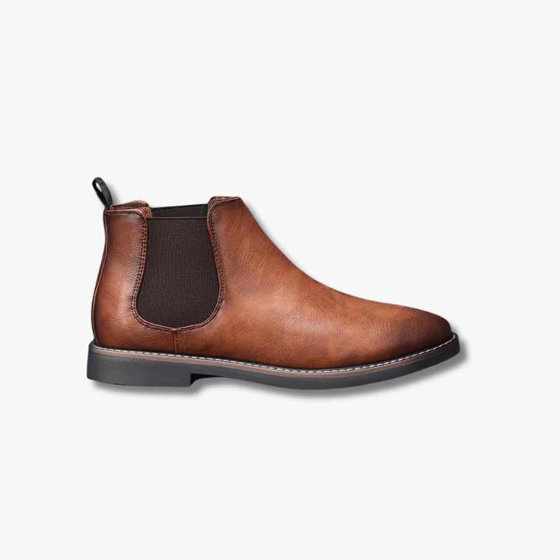 Mason | Leather - Look Chelsea Boots for Men – Smart Casual Ankle Boot - Mason Luxor Men Fashion