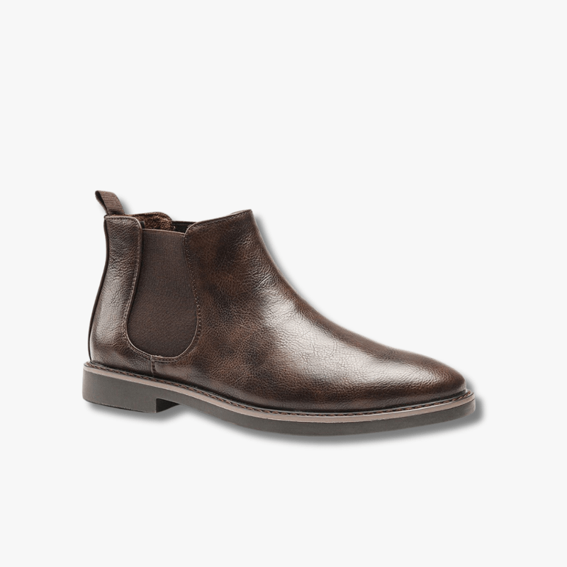 Mason | Leather - Look Chelsea Boots for Men – Smart Casual Ankle Boot - Mason Luxor Men Fashion