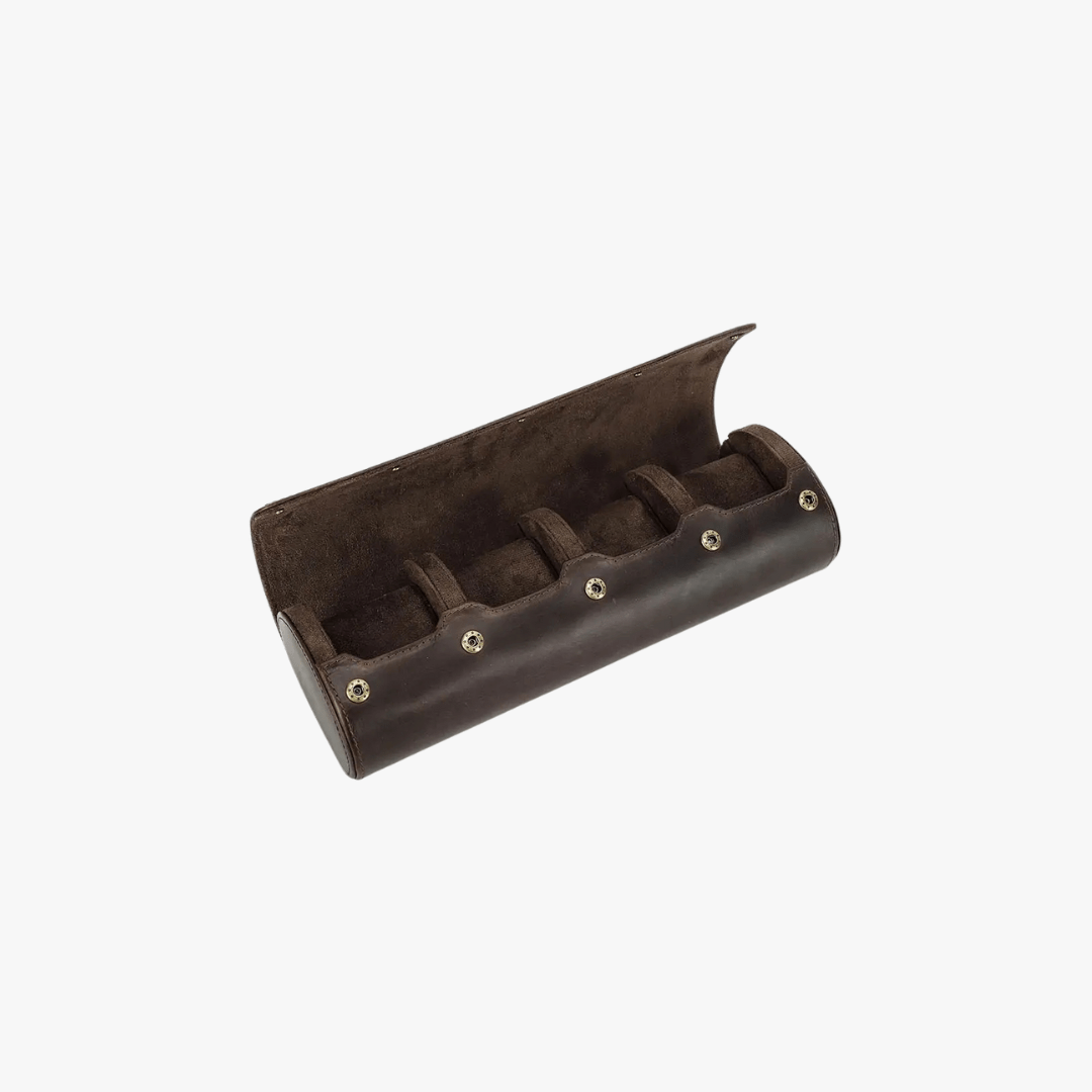 Mason | Leather Watch Roll Case – Travel Storage for 1 to 4 Watches - Mason Luxor Men Fashion