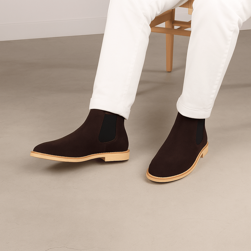 Mason Luxor Luxury Fashion Boots Mason | Men's Chelsea Boots Suede Leather Casual Boots for Men