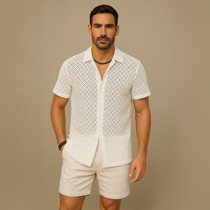 Mason Luxor Luxury Fashion Boots Mason | Summer Mesh Men Shirt