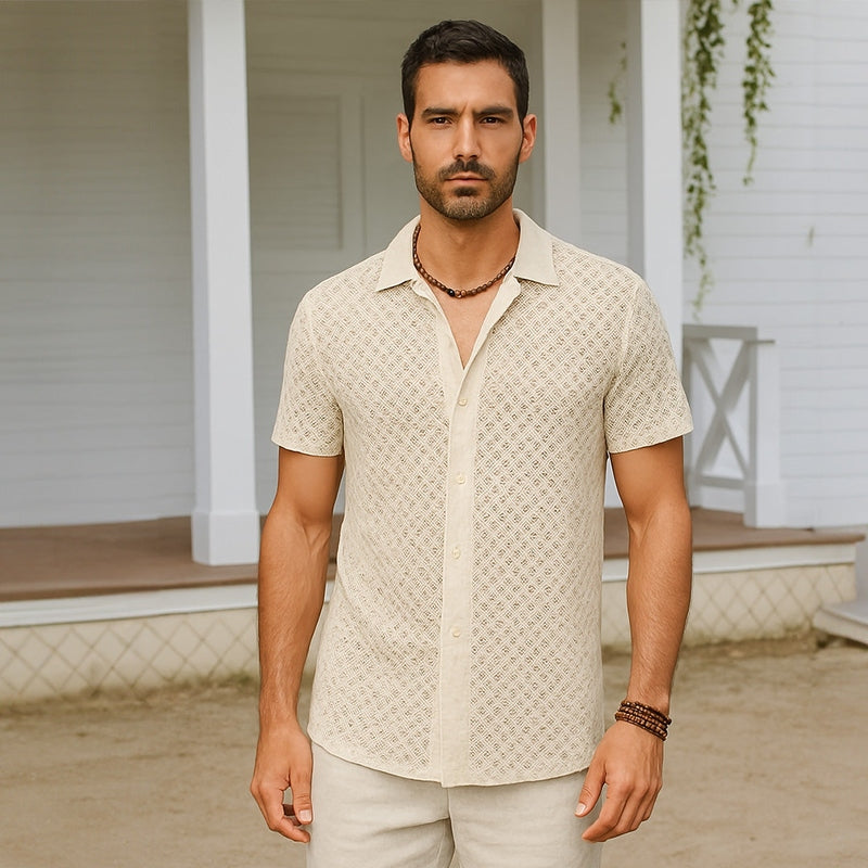Mason Luxor Luxury Fashion Boots Mason | Summer Mesh Men Shirt