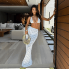 Mason Luxor Luxury Fashion Boots Mason | Bustier Beach Dress Lace Crochet Boheme Hippie Chic Maxi Petticoat High Waisted Elegant Casual Long Bathing Skirt