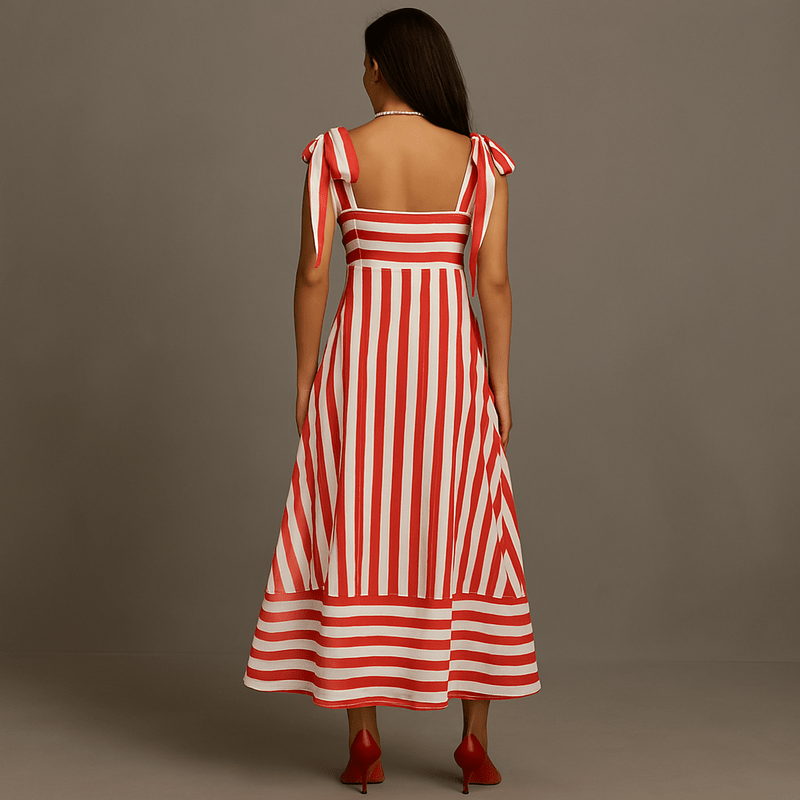 Mason Luxor Luxury Fashion Boots Mason | Women Summer Sleeveless Striped Maxi Dress