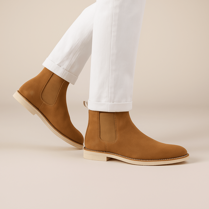 Mason Luxor Luxury Fashion Boots Mason | Men's Chelsea Boots Suede Leather Casual Boots for Men