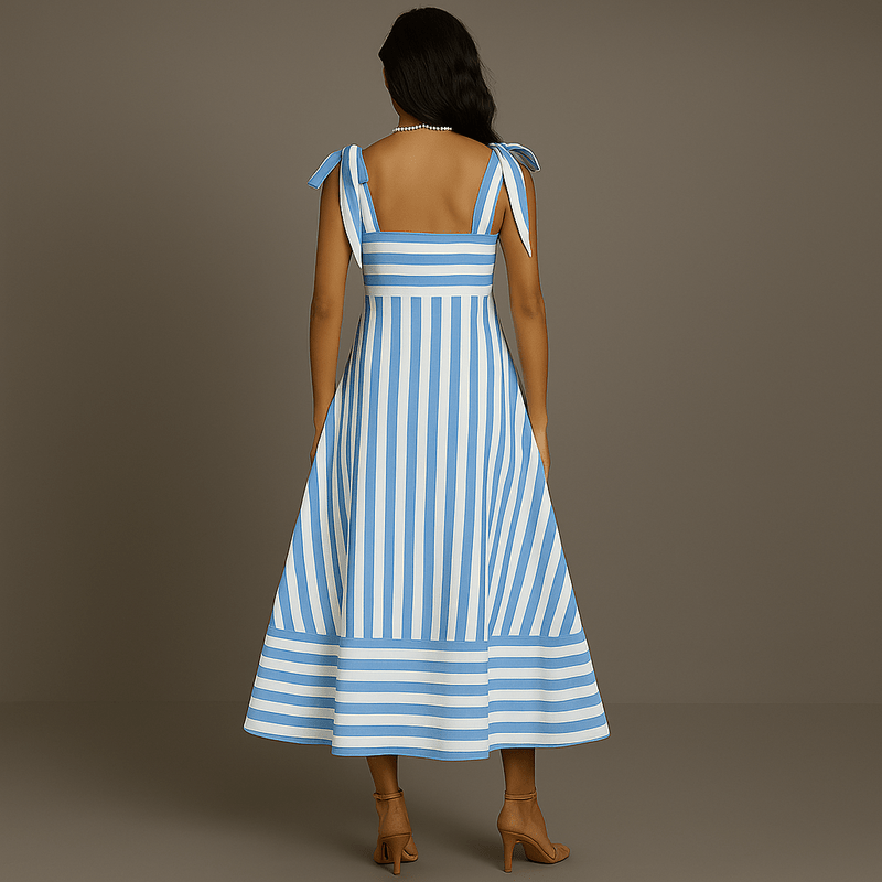 Mason Luxor Luxury Fashion Boots Mason | Women Summer Sleeveless Striped Maxi Dress