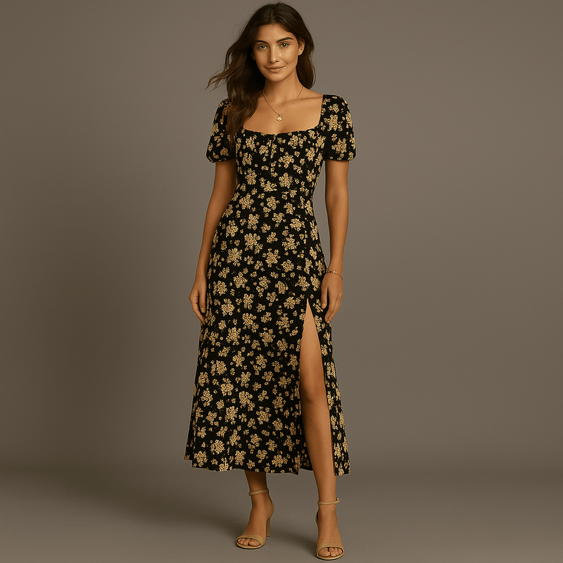 Mason Luxor Luxury Fashion Boots Mason | Boho Dress for Women Open Front Flower Cut Dresses for Women