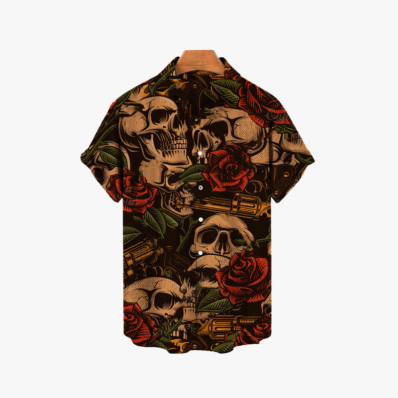 Mason Luxor Luxury Fashion Clothes Mason | Hawaiian Skull Shirt