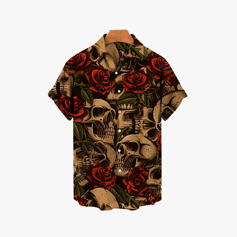 Mason Luxor Luxury Fashion Clothes Mason | Hawaiian Skull Shirt