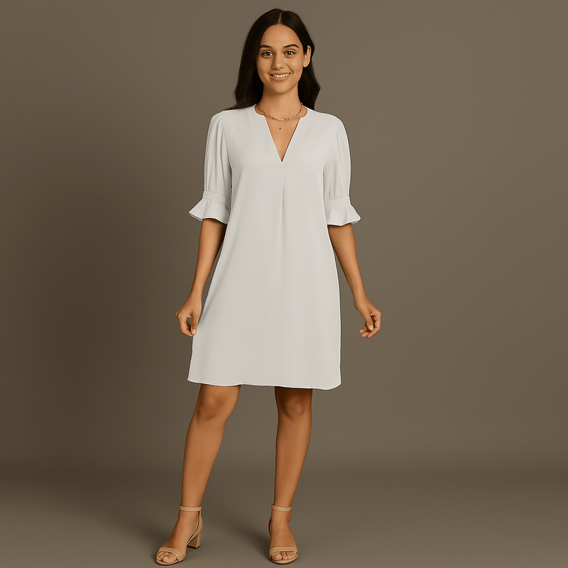 Mason Luxor Luxury Fashion Clothes Mason | Dresses for Women 2025 V Neck Spring Summer Ruffle Long Sleeve