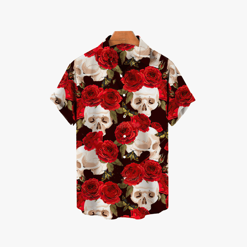 Mason Luxor Luxury Fashion Clothes Mason | Hawaiian Skull Shirt
