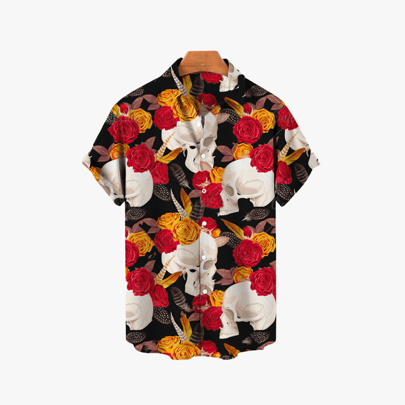 Mason Luxor Luxury Fashion Clothes Mason | Hawaiian Skull Shirt