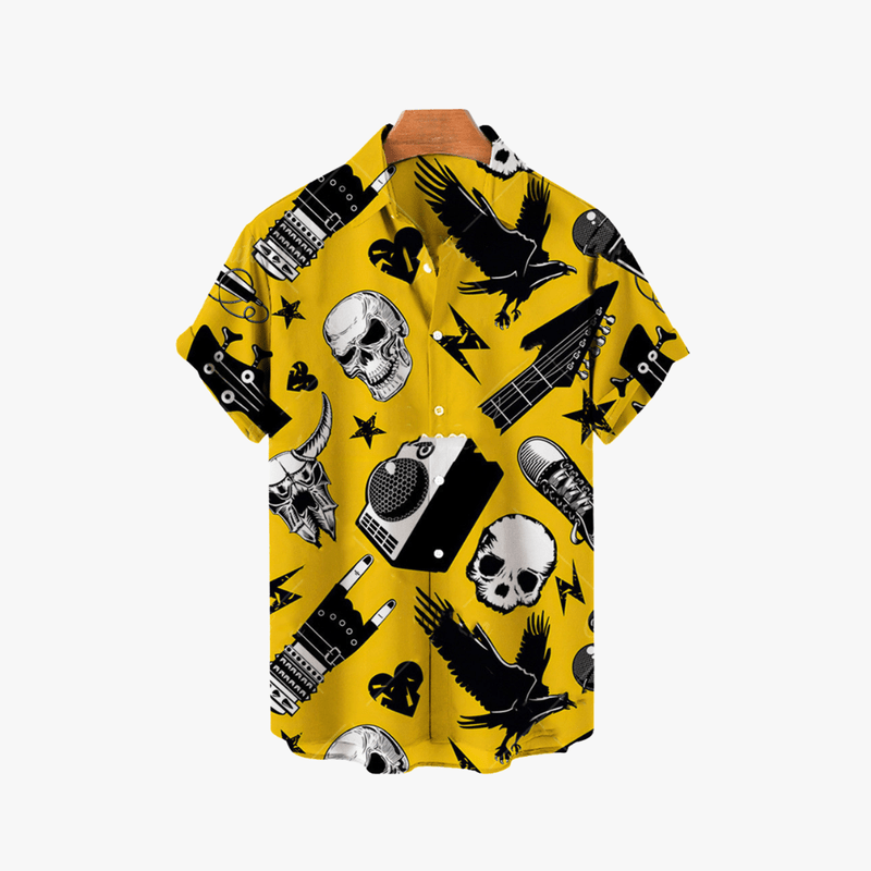 Mason Luxor Luxury Fashion Clothes Mason | Hawaiian Skull Shirt
